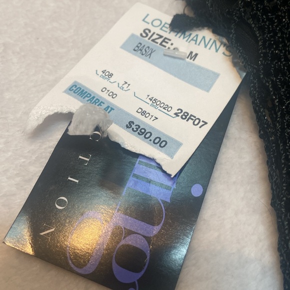 ETOILE Evening Collection Size M Black Crochet Dress NWT Needs Small Repair - Picture 10 of 16